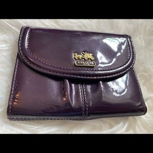 Coach patent leather wallet